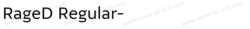 RageD Regular字体转换